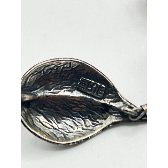 Rare Antique. Fine Sterling Silver .950 Tribal Ethnic Necklace & Owl Pendant - Picture 3 of 16